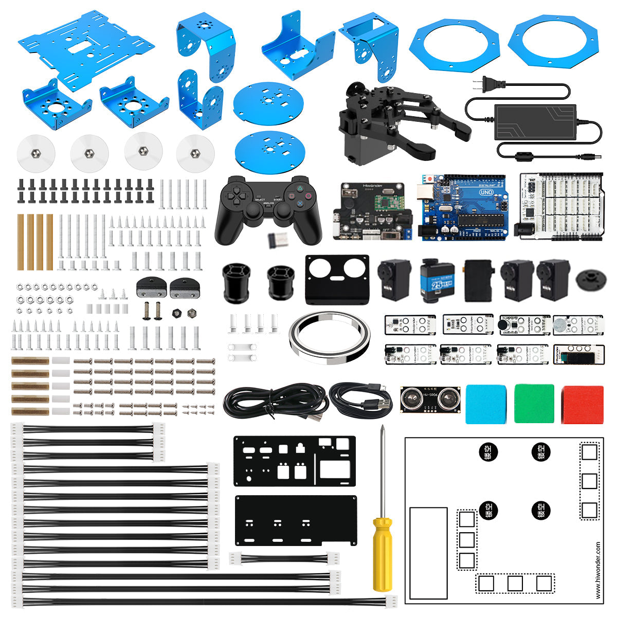 Hiwonder xArm UNO Robotic Arm with Arduino Secondary Development Sensor Kit